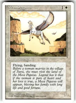 Mesa Pegasus MTG Core Set 4th Edition Regular NM - Image 1