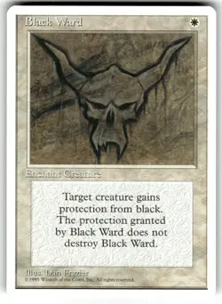 Black Ward MTG Core Set 4th Edition Regular NM - Image 1