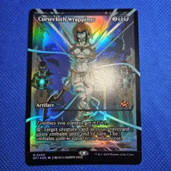 Magic The Gathering Mtg Cursed Cloth Bandage Showcase English Foil - Image 1