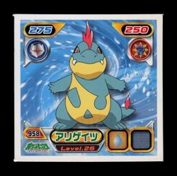 NM - Pokemon Croconaw #958 Ensky 2009 Retsuden Diamond & Pearl Japanese Sticker - Image 1