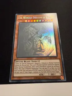 The Winged Dragon Of Ra - Ghost Rare LED7-EN000 - LP - YuGiOh - Image 2