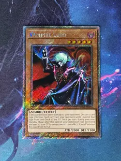 Yugioh - Vampire Lord (NM) - RA03-EN128 - Platinum Secret Rare - 1st Edition - Image 1