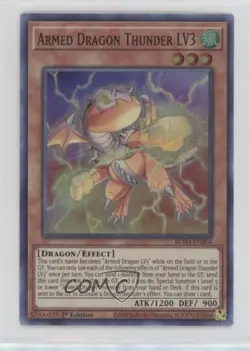 Armed Dragon Thunder LV3 1st Ed. YuGiOh Blazing Vortex #BLVO-EN004 0y59 - Image 1