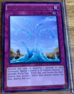 Yugioh! LP Oasis of Dragon Souls - NECH-EN077 - Rare - Unlimited Edition Lightly - Image 1