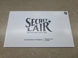 MTG MagicCon Secret Lair Roadshow A Devastation of Dragons - Rainbow Foil Sealed - Image 1