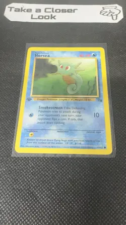 Horsea #49/62 - 1st Edition Fossil - Non Holo Pokemon Card -NM - Image 2