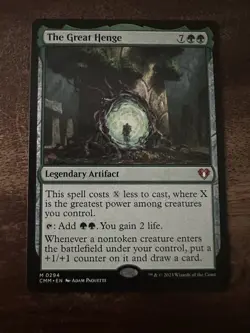 MTG The Great Henge English Commander Masters Magic The Gathering NM - Image 1