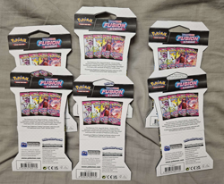 Pokemon TCG Sword & Shield Fusion Strike Sleeved Booster Pack Lot Of 6 - Image 2
