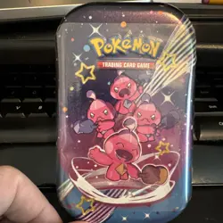Pokemon Scarlet & Violet Paldean Fates Mini Tin Trading Card Game (D1) Tinkatink - Image 1