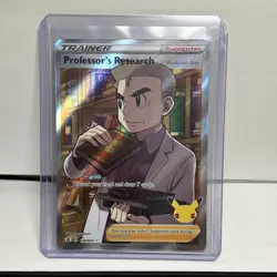 Pokemon Card TCG - Professor's Research 024/025 Full Art Trainer Celebrations - Image 3