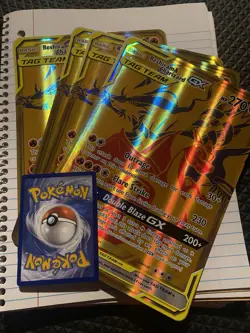 Reshiram & Charizard GX Jumbo Pokemon TCG SM247 Oversized Card - Image 1