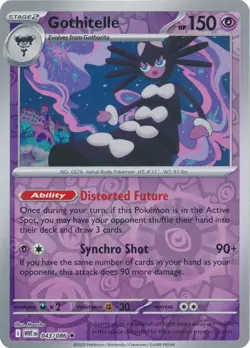Gothitelle 043/086 Reverse Holo White Flare WHT English Pokemon Card NM - Image 1