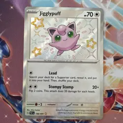 Pokemon Card TCG - Jigglypuff 198/091 - Paldean Fates - Baby Shiny Rare - NM ⭐ - Image 1