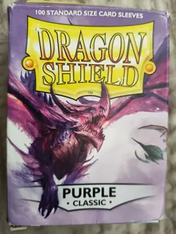 Dragon Shield Card Sleeves 80 Pack Matte Purple TCG Deck Protector Standard - Image 1