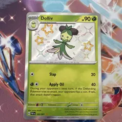 Pokemon Card Dolliv 103/091 Paldean Fates Holo Shiny Rare Near Mint - Image 1