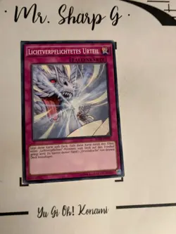 LICHTVERPFLICHTETES URTEIL - RATE-DE095 DEUTSCH Yu-Gi-Oh! CARD COMMON GAME OCG - Image 2