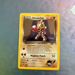 NEAR MINT! Rocket's Hitmonchan (11/132) Holo Gym Heroes Pokemon Card! FREE P&P! - Image 1