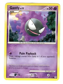 Pokemon TCG Gastly Lv.12 Diamond & Pearl 82/130 Regular Common Card Played HP - Image 1