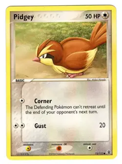 Pokemon TCG Pidgey EX Firered & Leafgreen 73/112 Regular Common Card NM - Image 1