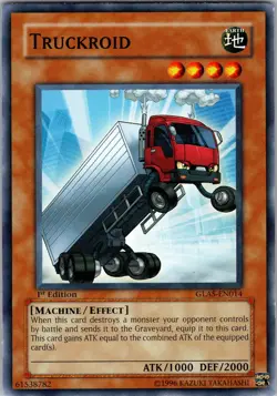 Yu-Gi-Oh TCG Truckroid GLAS-EN014 1st Edition Regular Common Card LP-NM - Image 1