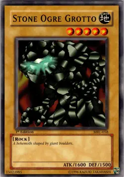 Yu-Gi-Oh TCG Stone Ogre Grotto Magic Ruler MRL-058 1st Edition Common Card NM - Image 1