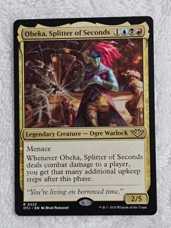 MTG Obeka, Splitter of Seconds - Outlaws of Thunder Junction (OTJ) #222 Rare NM - Image 1