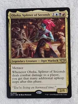 MTG Obeka, Splitter of Seconds - Outlaws of Thunder Junction (OTJ) #222 Rare NM - Image 2