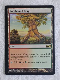 MTG Rootbound Crag #227 Magic 2010 Magic the Gathering Card Rare NM - Image 1