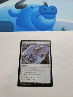 MTG - Staff of Domination _ Commander Legends Regular Rare #343 - Image 2