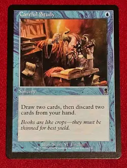 CAREFUL STUDY X 4, MAGIC THE GATHERING ODYSSEY NEAR MINT MTG - Image 3