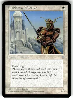 Magic the Gathering MTG Kjeldoran Warrior (41) Ice Age NM - Image 1