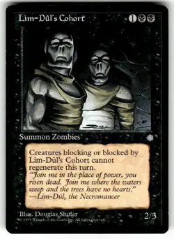 Lim-Dul's Cohort - Ice Age - MTG Magic - Common - Black Creature NM - Image 1