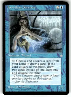 Krovikan Sorcerer Ice Age Regular MTG NM - Image 1