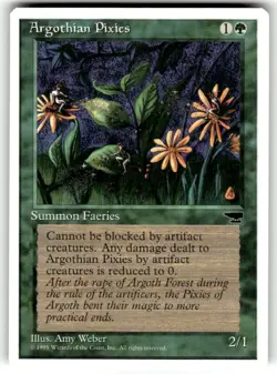Magic the Gathering MTG Argothian Pixies (57) Chronicles NM - Image 1