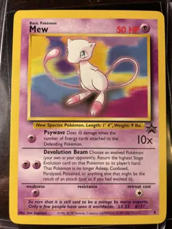 Pokemon TCG - MEW - #8 WOTC - BLACK STAR PROMO POKEMON LEAGUE (2000) MP/LP CARD - Image 3