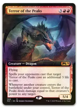 Terror of the Peaks (Extended Art) #369 (Foil) (NM) Core Set 2021 M21 Magic MTG - Image 1