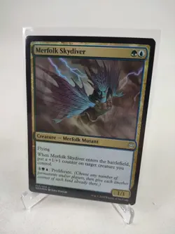 Merfolk Skydiver - War of the Spark WAR Magic The Gathering MTG - NM+ Foil - Image 1