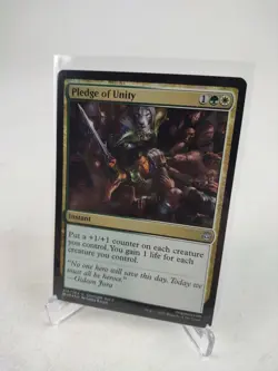 Pledge of Unity - War of the Spark WAR Magic The Gathering MTG - NM+ Foil - Image 1