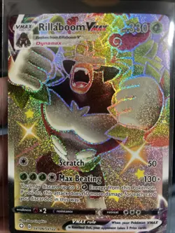 Pokemon TCG Rillaboom VMAX SV106/SV122 Shiny Holo Rare - Shining Fates NM/MINT - Image 1