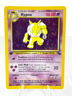 1st Edition Hypno 8/62 - Fossil - Holo - Pokemon - NM - Image 1