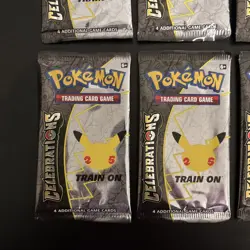 8x 25th Anniversary Pokemon Celebrations Booster Pack 4 Cards Pack NEW SEALED - Image 2