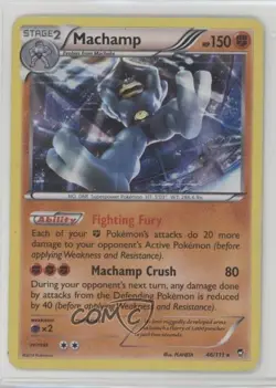 Machamp Pokemon XY Furious Fists #46 12ht - Image 1