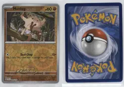 Mankey Reverse Foil Pokemon SV08: Surging Sparks #098 7ip - Image 3