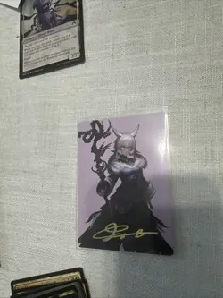 Y'shtola, Night's Blessed Art Card (53) (Gold-Stamped Signature) - Art Series - Image 3