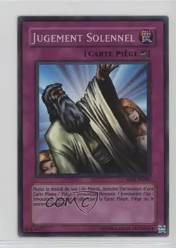 Solemn Judgment French Unlimited YuGiOh Retro Pack #RP01-FR045 2008 16mc - Image 1