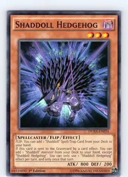Yu-Gi-Oh TCG Shaddoll Hedgehog DUEA-EN024 1st Edition Regular Common Card NM - Image 1