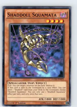 Yu-Gi-Oh TCG Shaddoll Squamata DUEA-EN025 1st Edition Regular Common Card NM - Image 1