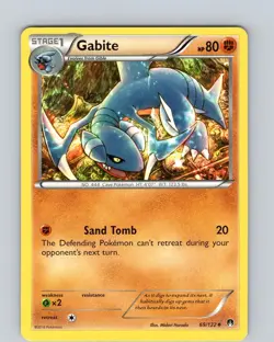 Pokemon TCG Gabite XY BREAKpoint 69/122 Regular Uncommon Card Played MP-LP - Image 1