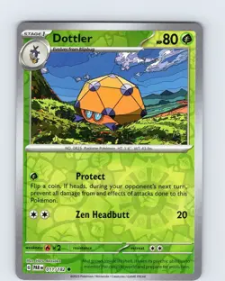 Pokemon TCG Dottler S&V Paradox Rift 011/182 Reverse Holo Common Card NM - Image 1