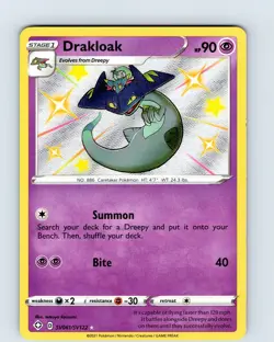 Pokemon TCG Drakloak SWSH Shining Fates SV061/SV122 Shiny Holo Rare Card NM - Image 1